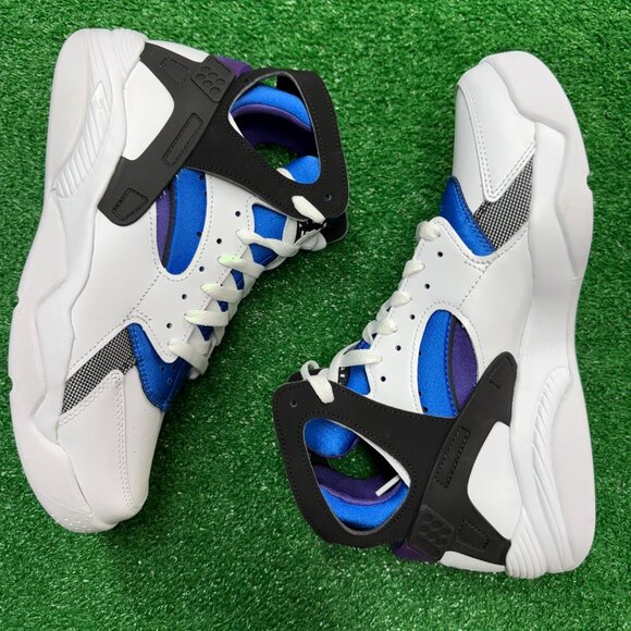Nike Air Flight Huarache OG White Purple Mens Basketball FD0183-101 VNDS Sz 9 main image 6